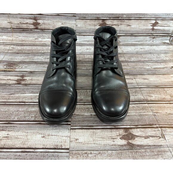 Thursday Everyday Cadet Leather Cap Toe Boot size 9 color Black like a new - Picture 2 of 9